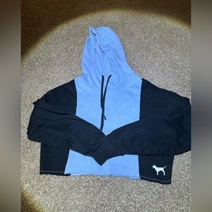 Pink VS cropped hoodie size Small